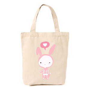 Don't ever mess with a cute rabbit - Tote Bag