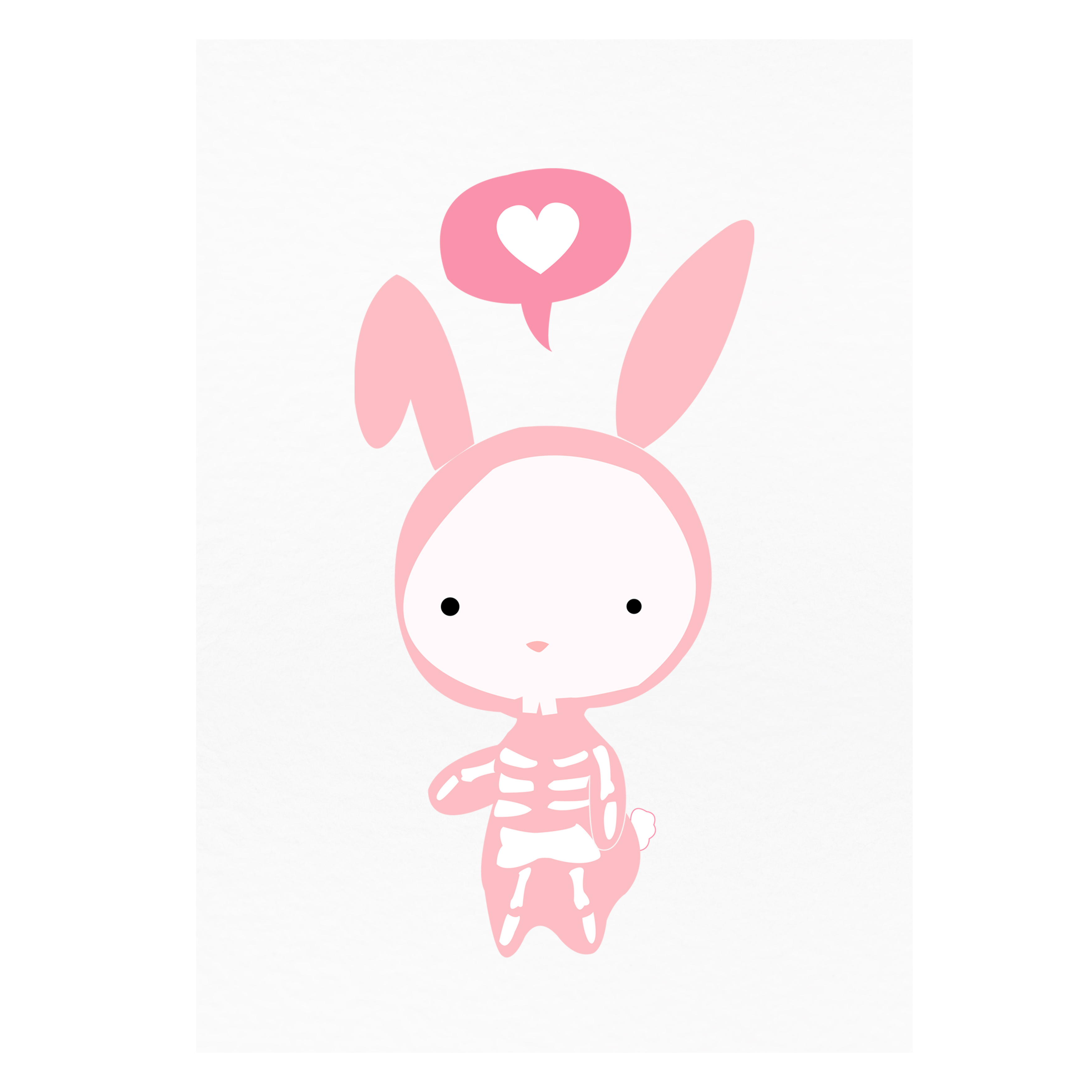 www.dontmesswiththerabbit.fr - Don't ever mess with a cute rabbit - Art Print